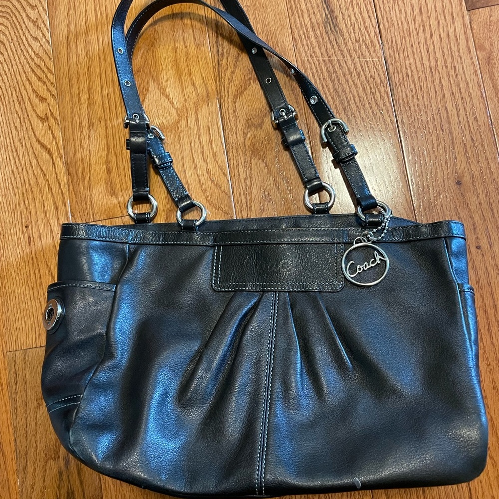 vintage 90s genuine leather coach tote bag purse